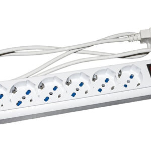 PRESA MULTIPLA LINK 6 SCHUKO X UPS SPINA IEC C14 CON INTERRUTT. BIANCA