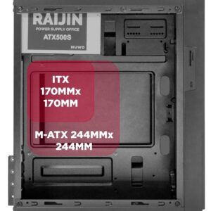 CASE MINI-TOWER 240W LESHI L703 CR 4USB3 0,4MM SPCC BLACK