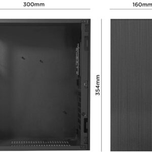 CASE MINI-TOWER NO PSU OPAL Z100 2USB2 0,6MM SPCC MATX MITX BLACK
