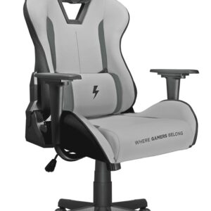 POLTRONA GAMING NUWO JUPITER GREY RECRINABILE-SUPPORTO LOMBARE