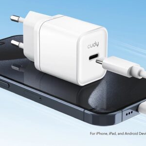 CARICA BATTERIA USB-C 25W QC+PD3.0 X IPHONE DA 12/GALAXY/IPAD/MACBAIR