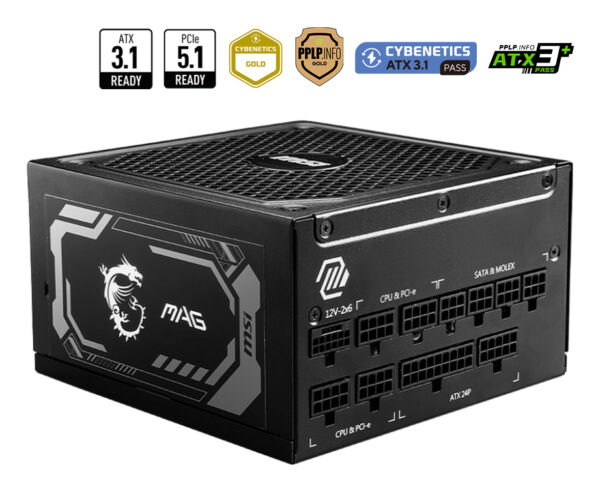 ALIMENTATORE 1250W MAG A1250GL 80+ FULLY MODULAR GOLD 306-7ZP9A11-CE0
