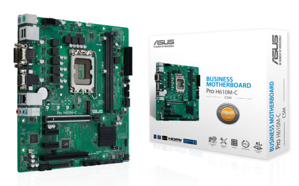 MB ASUS PRO H610M-C-CSM S1700 2DDR5 4S3 GBL M.2 U3.2 H/D/DP/V MICRO ATX