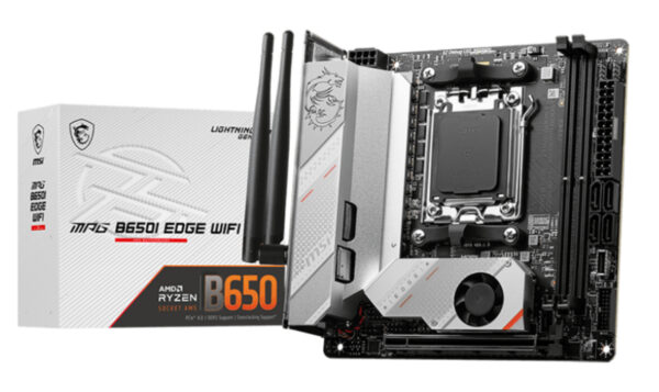 MB MSI MPG B650I EDGE WIFI AM5 2DDR5 1PCIE 3M2 4SATA 1HDMI MINITX